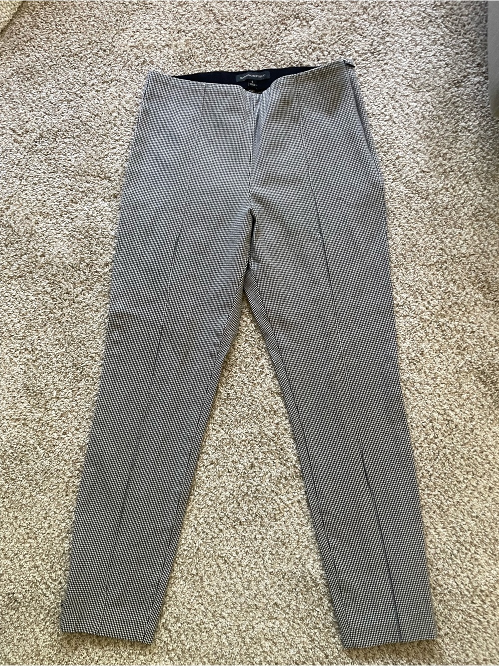Banana Republic Black & White Ankle Dress Pants